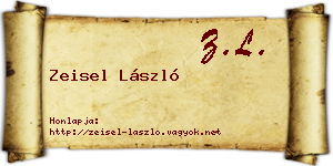 Zeisel László névjegykártya