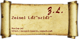 Zeisel László névjegykártya