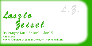 laszlo zeisel business card