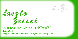 laszlo zeisel business card